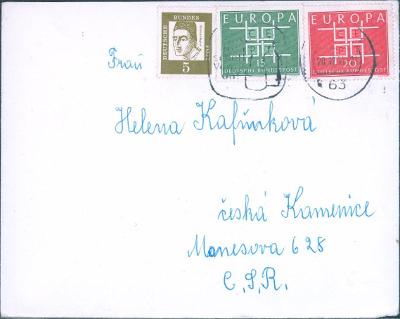 14B1298 Dopis na H. Kafňuková Česká Kamenice