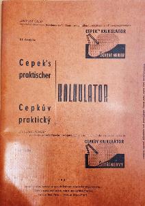 Cepkův praktický kalkulátor k výpočtu prodejních cen 1941 - Přerov