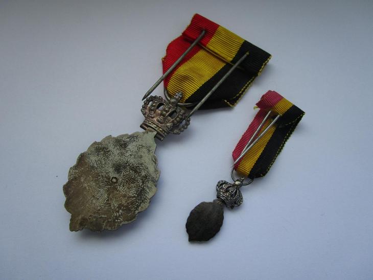 Belgické království- vyznamenání II. třídy s miniaturou v původní etui