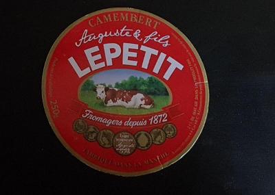 Sýrová etiketa - tvrdý obal fr. camembertu "Le petit"