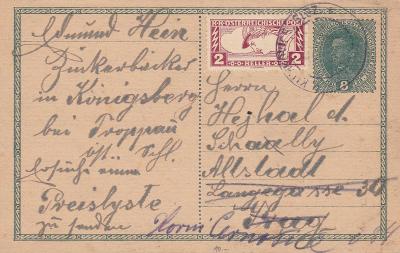 Souběžná, dofr., Klimkovice 8.3.1919 (Ostrava) - Praha, dosíl.