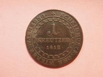 1 Krejcar 1812 B , František I.