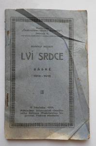 R.Medek, LVÍ SRDCE, básně 1914-1918 !!! 1.vydání - IRKUTSK 1919 LEGIE