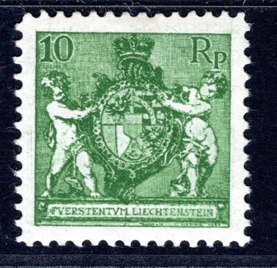 Lichenstein/Lichtenstein - Mi. 63, státní znak, s průsvitkou, /2551/12