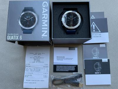 Zánovní chytré hodinky Garmin Quatix 6 Pro Glass Silver