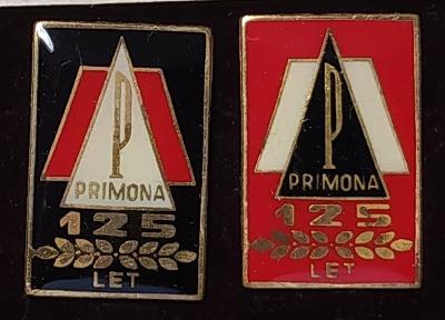 P122 Odznak Primona Česká Třebová 125 let - 2ks