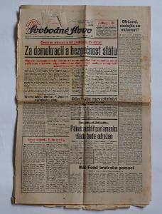 Noviny, Svobodné Slovo, Únor 1948