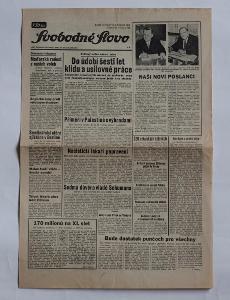 Noviny, Svobodné Slovo, Červen 1948