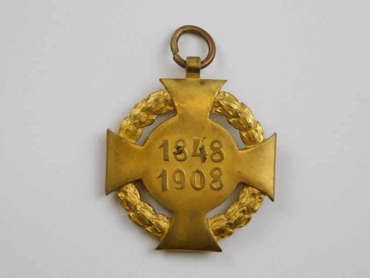 R-U vyznamenání - JUBILEJNÍ KŘÍŽ 1848 - 1908