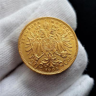 Vzácnější rakouská 20 Koruna 1904 BZ, František Josef I., zlatá mince