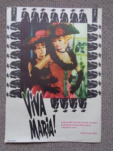 Viva María - fr. komedie s Brigitt Bardot a Jeanne Moreau-film.plakát