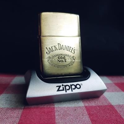 mosazný zapalovač Zippo - Jack Daniels - 1996 - použito