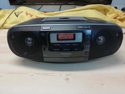 PANASONIC RX-D55A  rádio, CD, USB, cassette recorder 
