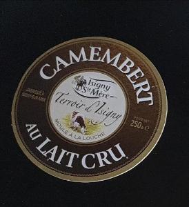 Sýrová etiketa - vzácný camambert z Francie - viz foto.