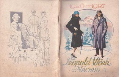 Leták kabáty Leopold Vlček, Náchod
