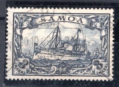 Německé Kolonie/Samoa - Mi. 18, 3 M šedofialová/2421/10