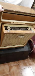Staré velké rádio a gramofon Tesla 1106 A , Tesla Kolín rarita !!!