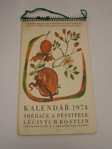 Kalendář sběrače a pěstitele léčivých bylin 1974 - Alena Dostálová