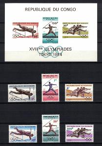 Kongo (D.r.) 1964 "Summer Olympic Games 1964 - Tokyo"