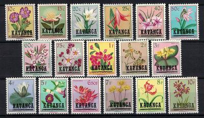 Katanga 1960 kompletní série "Květiny"
