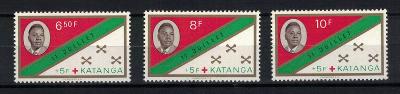 Katanga 1961 Červený kříž Michel 66-68