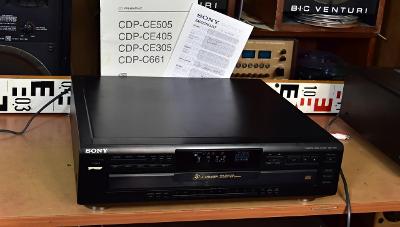 5 DISC CD CHANGER SONY CDP-C661 MULTI CD přehrávač k údržbě (178419)