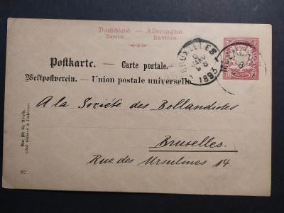 Bavorsko 1893, Bayern, Německo, celina