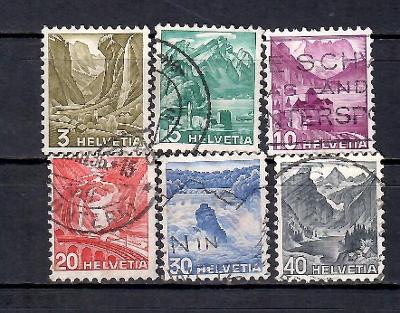 279 - Švýcarsko 1936,  Mi 297-9,301,303,305,