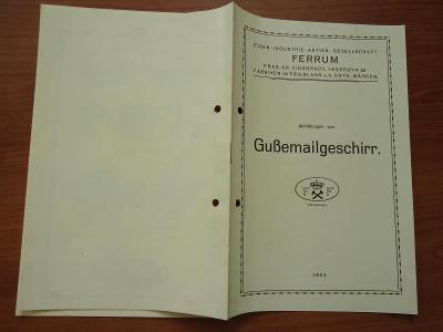 FERRUM - Friedland a./d. Ostr.,Mähren - GUSSEMAILGESCHIRR.  .....1924