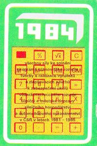 Kapesní kalendářík 1984  