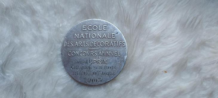 Alphée Dubois - stříbrná francouzská medaile z roku 1903. - Sběratelství