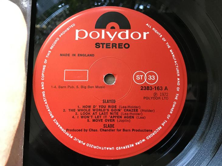 SLADE Slayed UK 1PRESS 1972 VG+  - LP / Vinylové desky