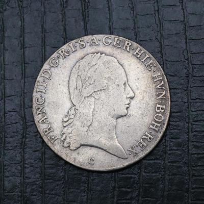 Stříbrný Křížový 1/2 Tolar 1797 C - František I. (II.) - Povedený!