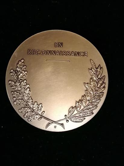 St. bronzová plaketa, medaile, vyznamenání EN RECONNAISSANCE