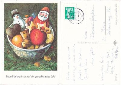 Německo - Vánoční pohlednice