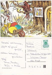 Slovensko - velikonoční pohlednice