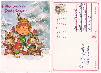 Holandsko - vánoční pohlednice