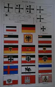Německo 1.sv., litografie plus tisk, mapy, tisk 1922