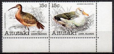 Aitutaki-Ptáci 1981**  Mi.386-387 / 4,40 €