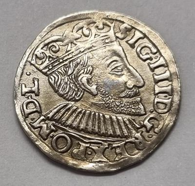 Poľsko, Žigmund III. Vasa, 3 Groš 1591, Poznaň, aUNC!