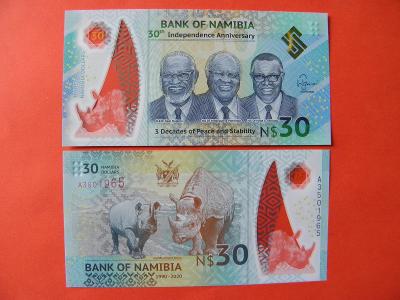 30 Namibia Dollars 2020 Namibia - výroční - Pnew - UNC - /K215/