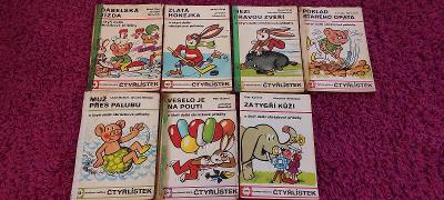 Čtyřlístek 19, 20, 21, 22, 23, 24, 25 - kompletní ročník 1972 Rarita