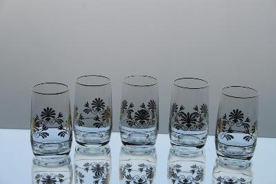 B. Sada sklenic - Bohemia Glass  Czechoslovakia