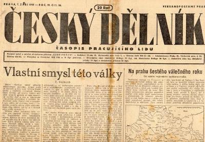 Noviny Český dělník, VI/36, 1944