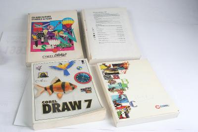 Corel Draw - 4 knihy, neuvěřitelně obsáhlý přehled všemožných ikon. 