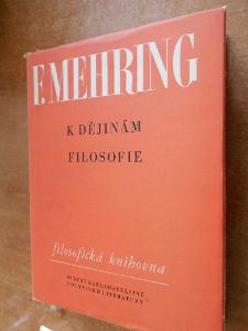 Mehring F. - K dějinám filosofie - 1959