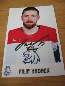 Filip Hronek - ČR - orig. autogram