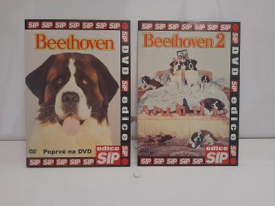 2 × DVD, BEETHOVEN , BEETHOVEN 2, TOP STAV, NEROZBALENO.