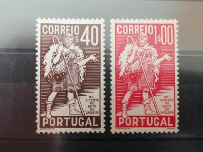 Portugalsko, 1937, Mi 599-600, 40 euro, neraženo, *