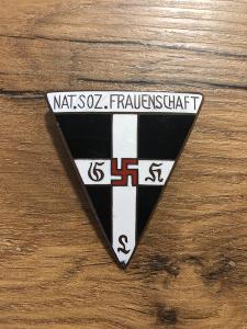 členský odznak  , ŽENSKÁ LIGA , smalt, SVASTIKA - Frauenschaft